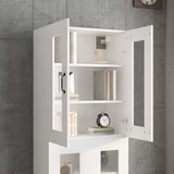 Hanging Wall Cabinet White 69.5x34x90 cm 812285