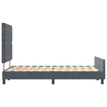 ZNTS Bed Frame Dark Grey 120x200 cm Velvet 3344868