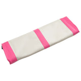 Inflatable Gymnastics Mat with Pump 400x100x15 cm PVC Pink 92661