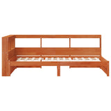 Bookcase Bed with Headboard with Storage Solid Pine Wood 3423792