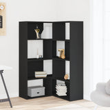 Corner Bookcase 4-Tier Black 85x85x140 cm Engineered Wood 3307811