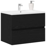 Bathroom Sink Cabinet Black Oak 60 x 38.5 x 45 cm 862542