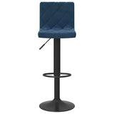 Bar Stools 2 pcs Blue Velvet 333735