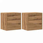 ZNTS Bedside Cabinets 2 pcs Artisian Oak 40x30x40 cm Engineered Wood 855927