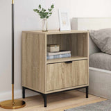 Bedside Cabinet with Drawer 2 pcs Sonoma oak 49 x 36 x 61 cm 883479