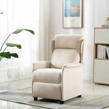 Massage Chair with Cushion Cream 93.5 x 67.5 x 101.5 cm Fabric 348358