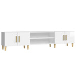 ZNTS TV Cabinet High Gloss White 180x31.5x40 cm Engineered Wood 816258