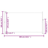 Patio Retractable Side Awning 180x300 cm Grey 313401
