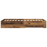 Bed Frame with Storage Old Wood 80 x 200 cm Engineered Wood 3429528