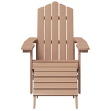 Garden Chair Brown HDPE Large 3095698