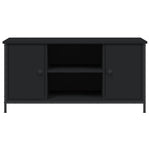 ZNTS TV Cabinet Black 100x40x50 cm Engineered Wood 832763