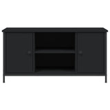 ZNTS TV Cabinet Black 100x40x50 cm Engineered Wood 832763