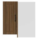 Kitchen Wall Corner Cabinet "Lucca" Brown Oak Engineered Wood 853864