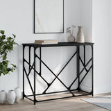 Console Table Black 100x40x80 cm Engineered Wood 834115