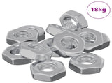 Hex Nut 3600 pcs Silver Metal 864471