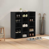 Shoe Cabinet Black Oak 77.5 x 30 x 83.5 cm Engineered Wood 875217