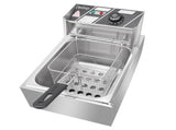 EH81 2500W 220-240V 6.3QT/6L Stainless Steel Single Cylinder Electric Fryer UK Plug 71779499