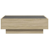 ZNTS Coffee Table with LED Sonoma Oak 90x50x30 cm Engineered Wood 847520