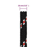 Boat Rope Black 20 mm 25 m Polypropylene 152367