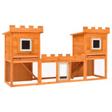 Outdoor Large Rabbit Hutch House Pet Cage Double House 170174