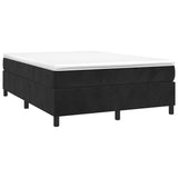 Box Spring Bed Frame Black Double Velvet 3121225