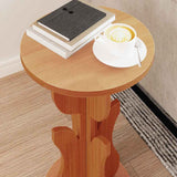 Coffee Table Wax Brown 39.5 x 39.5 x 53.5 cm Solid pine wood 873558