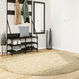 ZNTS Shaggy Rug PAMPLONA High Pile Modern Gold Ø 200 cm 375357