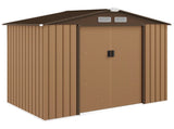 7 x 4ft Lockable Metal Garden Tool Storage Shed, Outdoor Storage Shed with Foundation and vents, T3398P313572