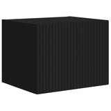 TV Wall Cabinet Set Wall-mounted 6 pcs Black 3408944