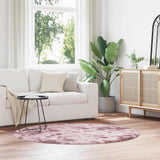 Shaggy Rug High Pile NAVARRA Dusty Pink 160x160 cm Polyester 4102913