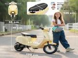 24V Kids Electric Motorbike, Ride on Motorcycle with Manual Throttle, Brakes and LED Lights for Ages T3398P422426