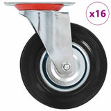 16 pcs Swivel Casters 125 mm 277973