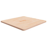 Square Table Top 70x70x2.5 cm Untreated Solid Wood Oak 342931