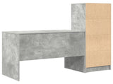 Desk with Drawer 2 pcs Concrete Grey 3337372