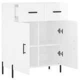 Sideboard High Gloss White 69.5x34x90 cm Engineered Wood 827990