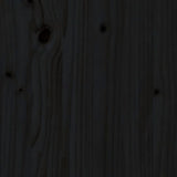 Headboard Black 81x4x100 cm Solid Wood Pine 818749