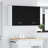 Hanging Cabinet with Shelf Lyon 2 pcs Black Oak 50 x 31 x 60 cm 863145