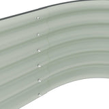 Garden Raised Bed 160x80x44 cm Galvanised Steel Grey 45529