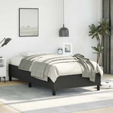 Bed Frame without Mattress Black 100x190 cm Twin Faux Leather 347275