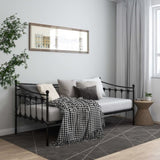 Sofa Bed Frame Black Powder-coated metal 200 x 90 cm 324755