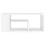 Coffee Table White 100x50x40 cm Engineered Wood 806921