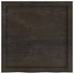 Bathroom Countertop Dark Brown 60x60x cm Treated Solid Wood 3156207