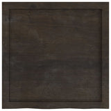 Bathroom Countertop Dark Brown 60x60x cm Treated Solid Wood 3156207
