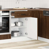 Kitchen Base Cabinet Kalmar Brown Oak Engineered Wood 853484