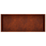 Garden Planter Rusty 100 x 40 x 40 cm Weathering Steel 8005258