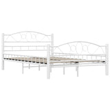 ZNTS 285302 Bed Frame White Metal 120x200 cm