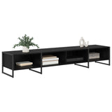 TV Cabinet Black Oak 170.5 x 36 x 30.5 cm Engineered Wood 886516