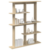 Wall Shelving Unit Brown 102 x 20 x 130 cm Engineered Wood 8012054