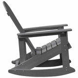 Adirondack Rocking Chairs 2 pcs Light Grey HDPE 3335837