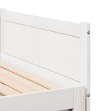 Pull-out Day Bed White 203.5 x 184 x 56.5 cm Solid Pine Wood 834679